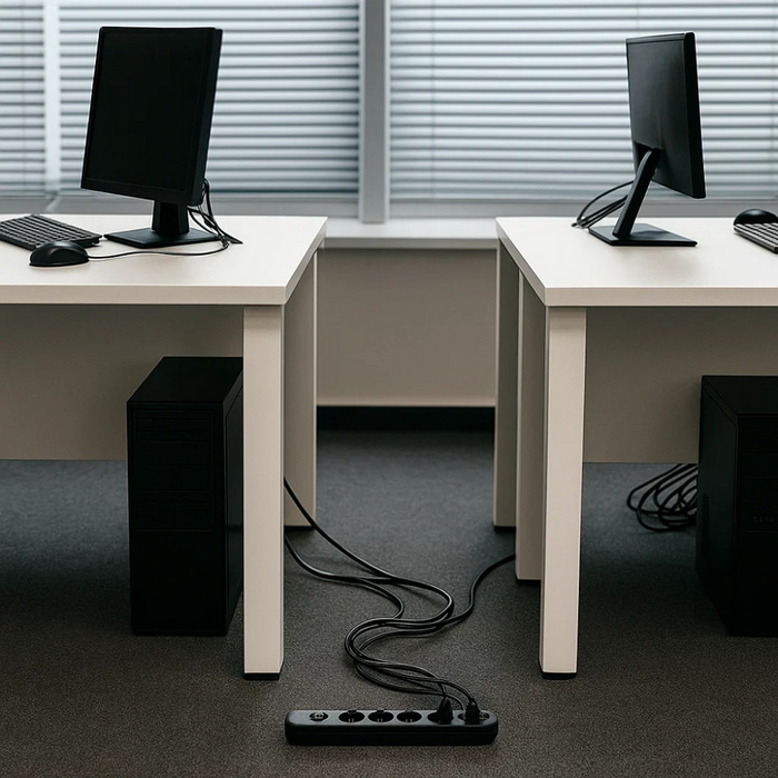 Ecova 30098x multipresa 6 uscite universali con interruttore cavo 1,5m nero 3500w