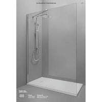 Parete Doccia Walk In H200 Anticalcare 6mm Trasparente - 65 cm