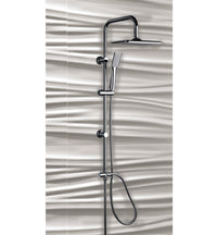 Colonna doccia acciaio cromato con soffione e doccetta Sicena Picen