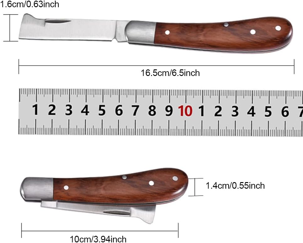 Coltello Da Innesto Pieghevole Da Giardino,In Acciaio ,Coltello Da Taglio