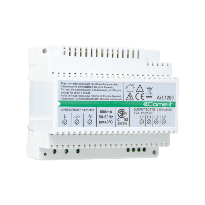 KIT Citofono Audio Monofamiliare 2 Fili Comelit CIAO-MINI HS. S2 KCA2061A