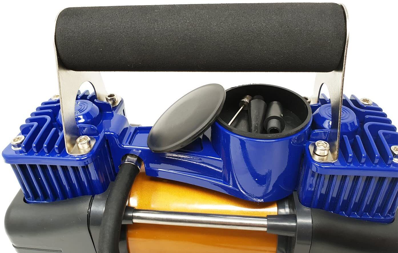 Compressore portatile 2 cilindri per auto camper 12V 150PSI 85L/Min RVAC12