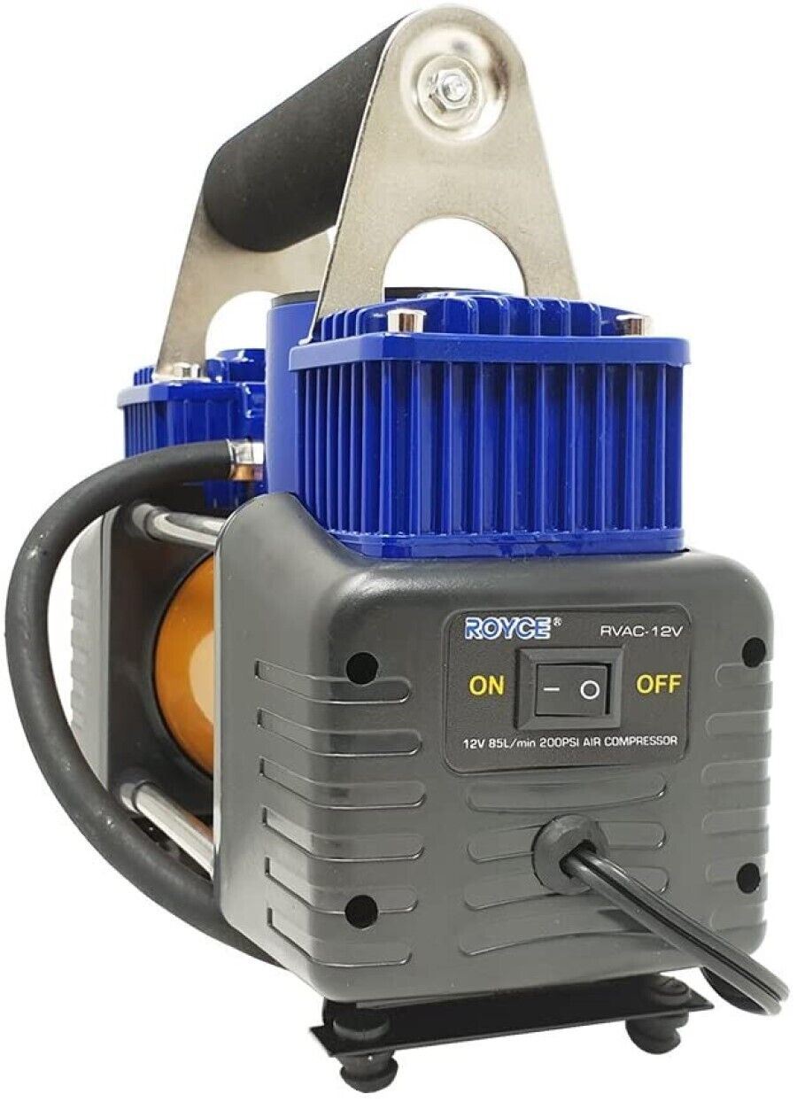 Compressore portatile 2 cilindri per auto camper 12V 150PSI 85L/Min RVAC12