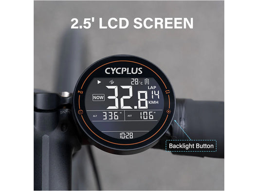 Computer da Bicicletta GPS Tachimetro Senza Fili Impermeabile IPX6 ANT+ Bluetooth 5.0 e Contachilometri con Cavo di Ricarica