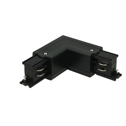 Connettore Giunto Forma L Destro Colore Nero Per Barra Sistema Binario Trifase CB40203