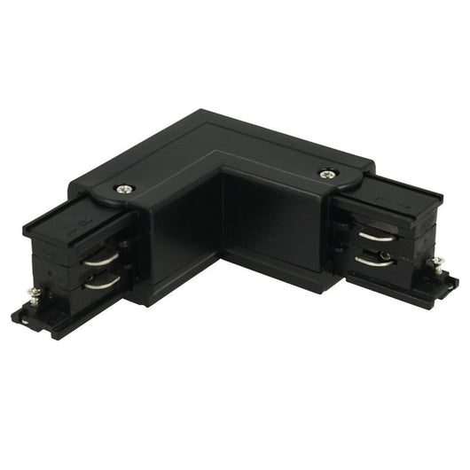 Connettore Giunto Forma L Sinistro Colore Nero Per Barra Sistema Binario Trifase CB40203