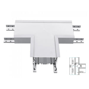 Connettore Giunto Forma T Standard 14W Bianco 4000K Per Lampada Led Lineare Da Incasso FP0381 SKU-391