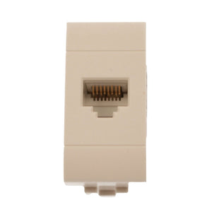 Connettore Rete Presa Dati RJ45 CAT6 MBL Bianco 1M Compatibile Bticino Living Light BLB2356