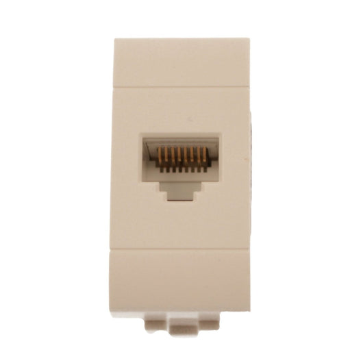 Connettore Rete Presa Dati RJ45 CAT6 MBL Bianco 1M Compatibile Bticino Living Light BLB2356