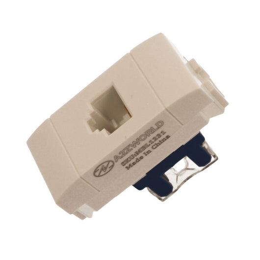 Connettore Rete Presa Dati RJ45 CAT6 MBL Bianco 1M Compatibile Bticino Living Light BLB2356