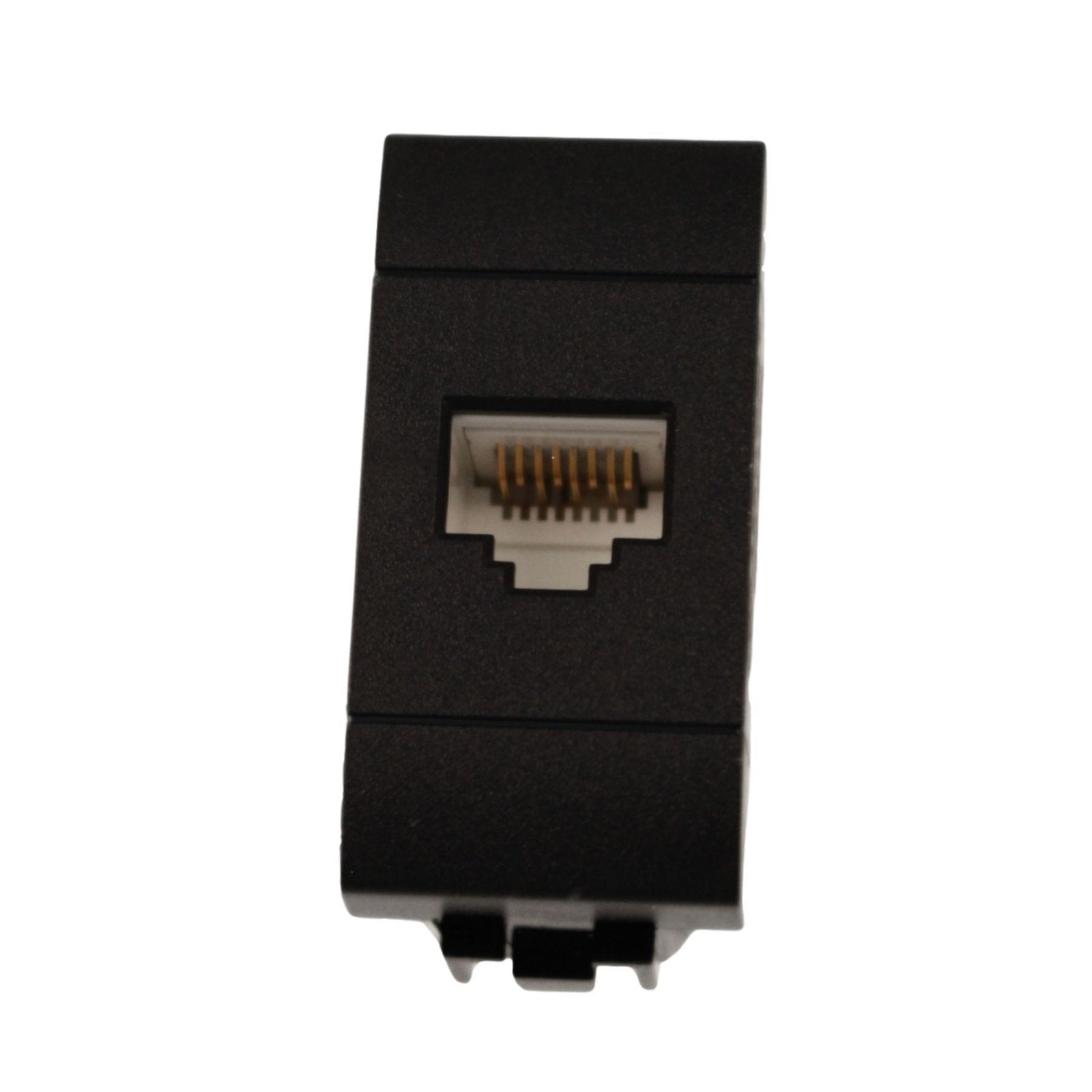 Connettore Rete Presa Dati RJ45 CAT6 MBL Nero 1M Compatibile Bticino Living International BLN2356
