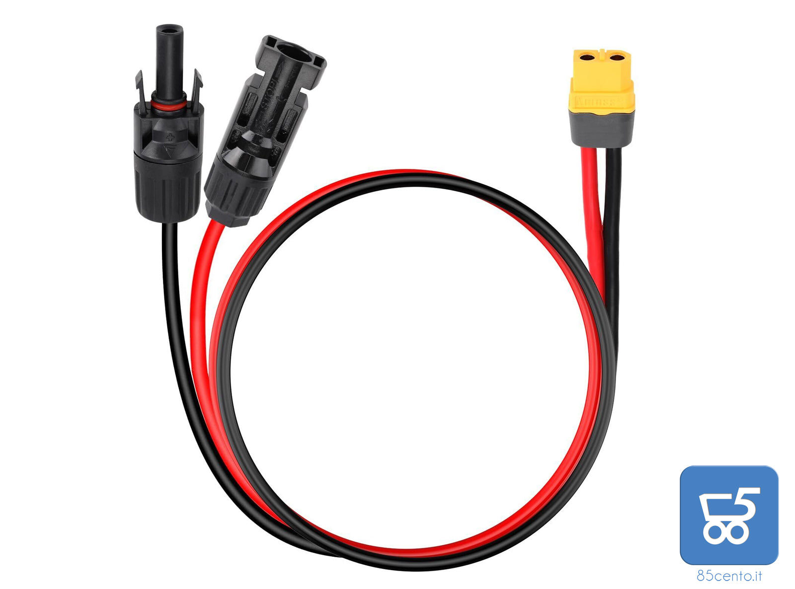 Connettore Solare Adattatore XT60 per Collegamento dei Pannelli Solari 12AWG