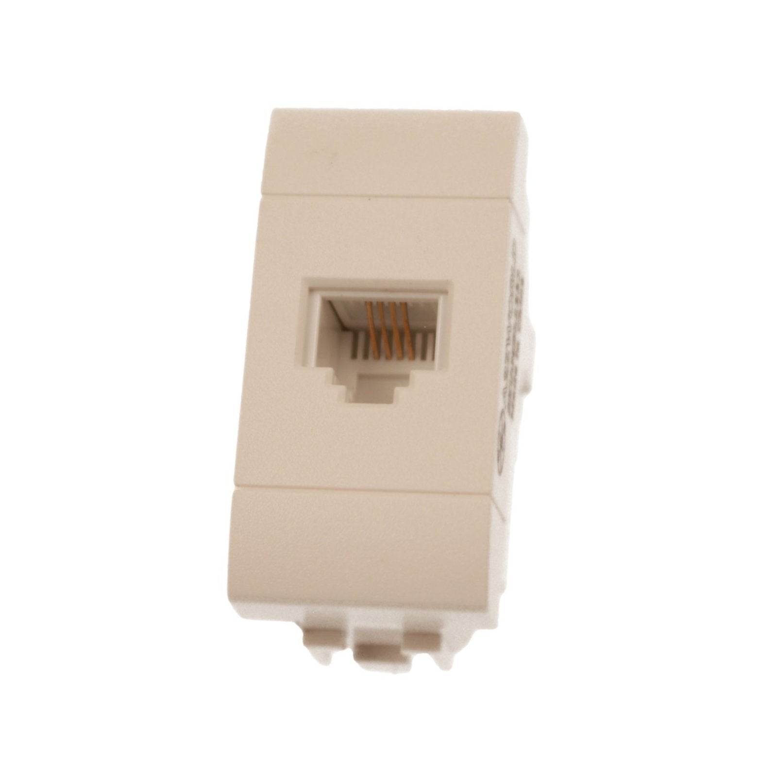 Connettore Telefonica Presa RJ11 MBL Bianco 1M Compatibile Bticino Living Light BLB2354