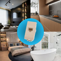 Connettore Telefonica Presa RJ11 MBL Bianco 1M Compatibile Bticino Living Light BLB2354