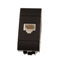 Connettore Telefonica Presa RJ11 MBL Nero 1M Compatibile Bticino Living International BLN2354
