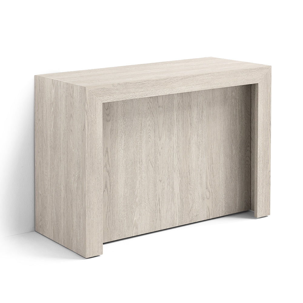 Tavolo Consolle allungabile 100x46 (+5x50) Olmo modello ANDROMEDA MADE IN ITALY con 5 allunghe da 50 cm design moderno ideale per ingresso, soggiorno e sala da pranzo