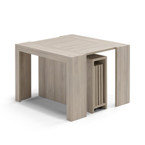 Tavolo Consolle allungabile 100x46 (+5x50) Olmo modello ANDROMEDA MADE IN ITALY con 5 allunghe da 50 cm design moderno ideale per ingresso, soggiorno e sala da pranzo