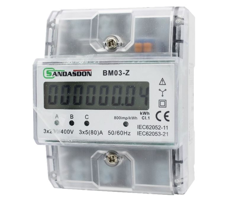 Contatore di Energia Sottolettore Trifase 4m