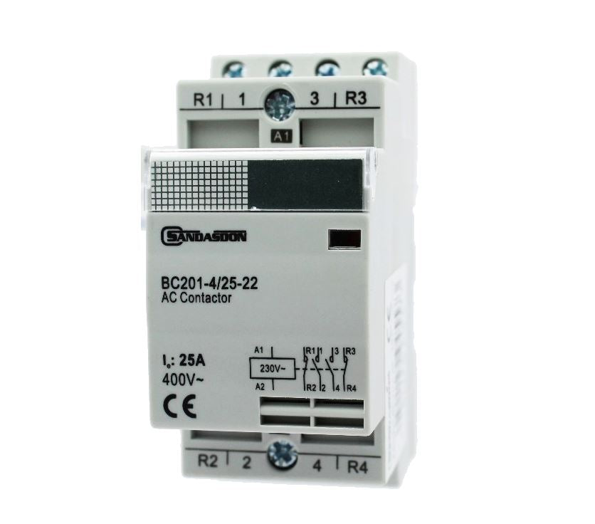Contattore di sicurezza Rele' Con Bobbina 230V 4P/25-22A 4M