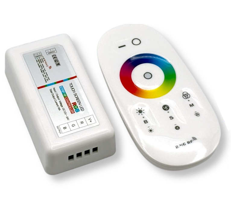 Controller Telecomando Touch Screen per Strip LED RGB 12V-24V Distanza 30 metri