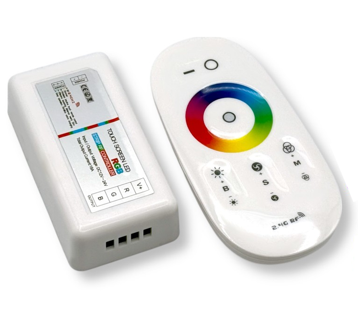 Controller Telecomando Touch Screen per Strip LED RGB 12V-24V Distanza 30 metri