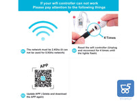 Controller WIFI per Strisce LED Ricevitore Wireless Telecomando IR a 24 Tasti Controllo Vocale con Alexa Google Assistant APP IOS Android per Nastri LED RGB 2.4Ghz