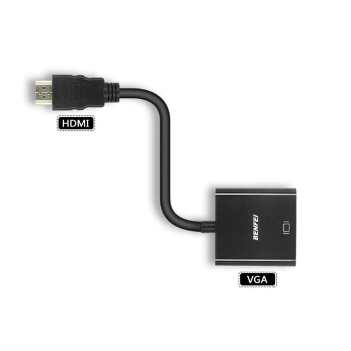 Convertitore Adattatore da HDMI a VGA HDMI Maschio a VGA Femmina con Cavo Audio