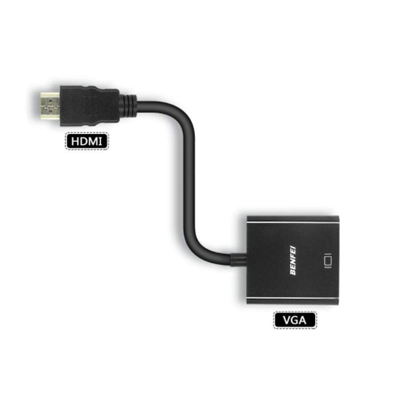 Convertitore Adattatore da HDMI a VGA HDMI Maschio a VGA Femmina con Cavo Audio