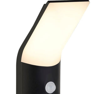 Copenhagen Post con PIR - Metallo nero e policarbonato opalino