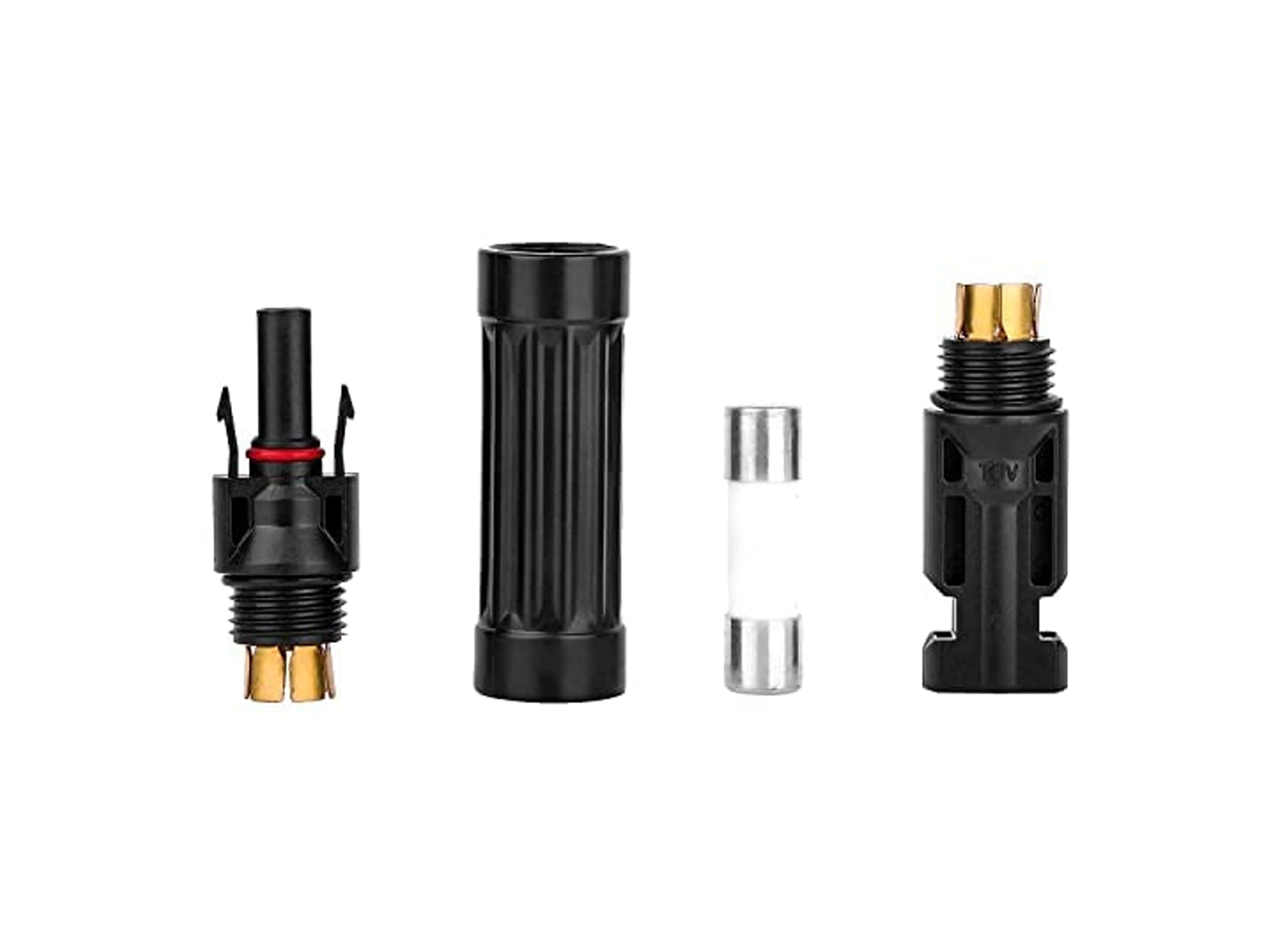 Coppia Connettore Fusibile 20A per Pannello Solare Fotovoltaico Maschio Femmina