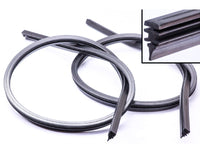 Coppia Gommini Refill Flat 28'' 700 mm Ricambio Universale Per Spazzole Tergicristallo In Ferro