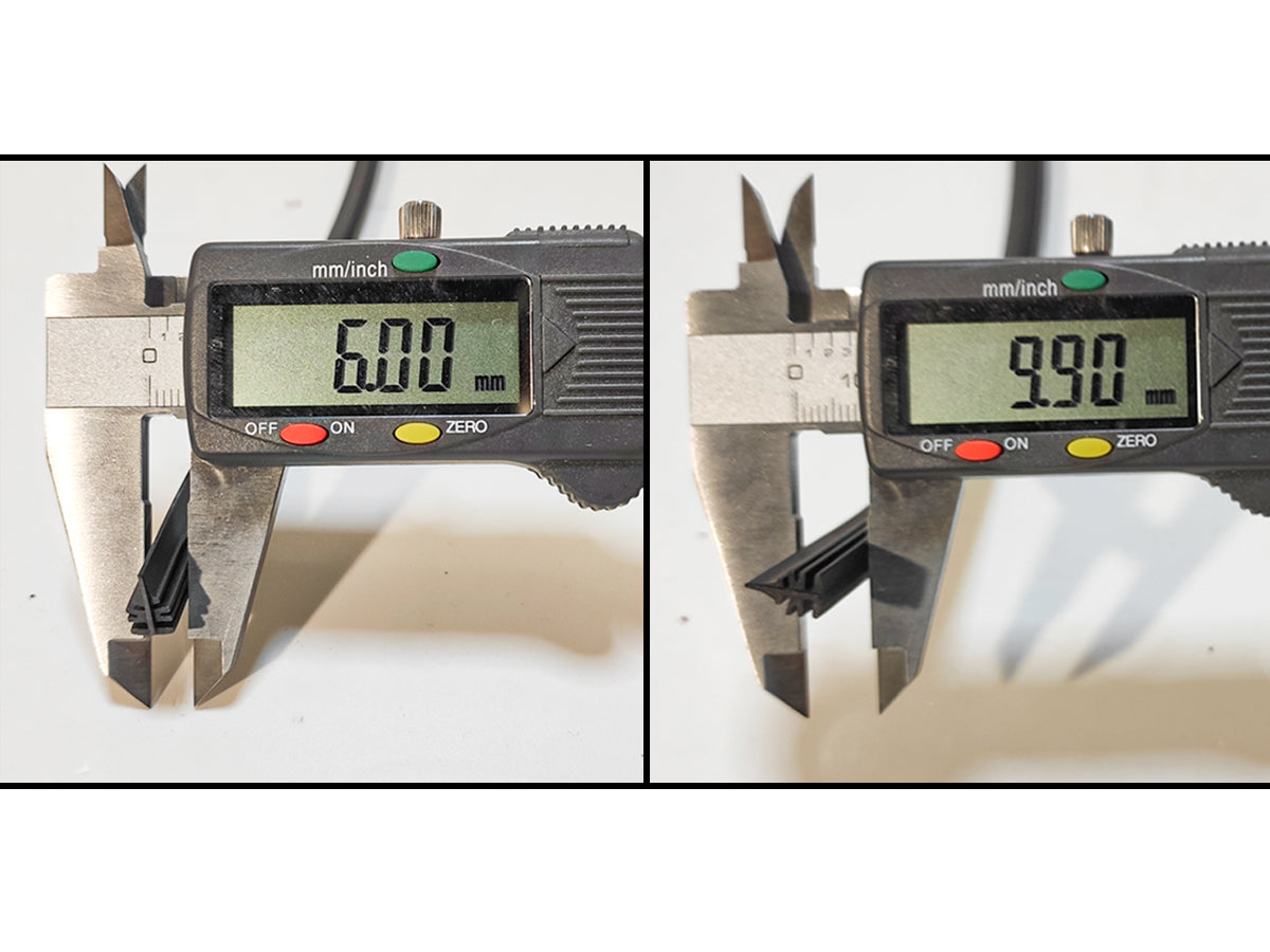 Coppia Gommini Refill Flat 28'' 700 mm Ricambio Universale Per Spazzole Tergicristallo In Ferro