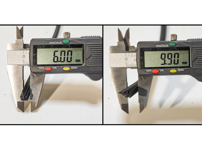 Coppia Gommini Refill Flat 28'' 700 mm Ricambio Universale Per Spazzole Tergicristallo In Ferro