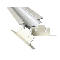 Coppia Tappi Tappini Termine Per Chiusure Profilato Alluminio Da Incasso Luce Asimmetrica BA5320W