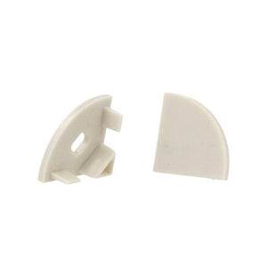 Coppia Tappi Tappini Termine Per Chiusure Profilo Alluminio Angolare Slim BA1616 Tondo