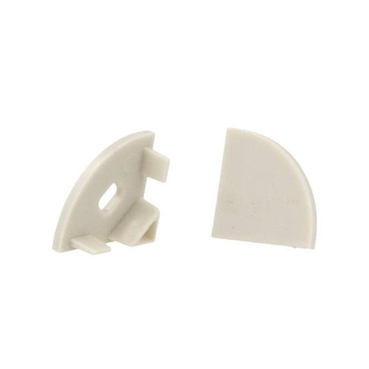 Coppia Tappi Tappini Termine Per Chiusure Profilo Alluminio Angolare Slim BA1616 Tondo