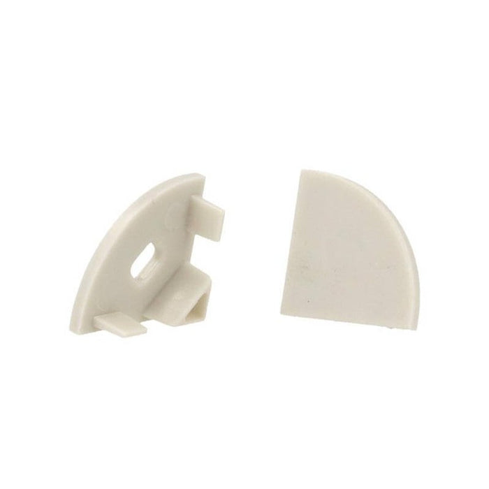 Coppia Tappi Tappini Termine Per Chiusure Profilo Alluminio Angolare Slim BA1616 Tondo