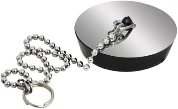 Coppia Tappi Universale Lavello Cucina Bagno 4.5cm con catena 10393