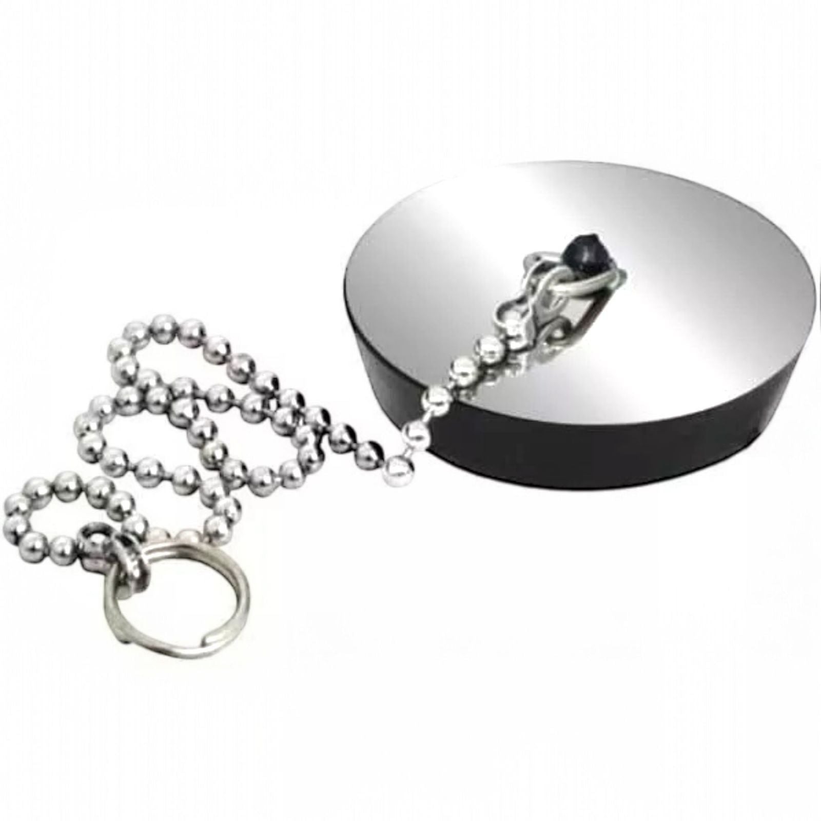 Coppia Tappi Universale Lavello Cucina Bagno 5.5cm con catena 10392