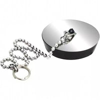 Coppia Tappi Universale Lavello Cucina Bagno 5.5cm con catena 10392