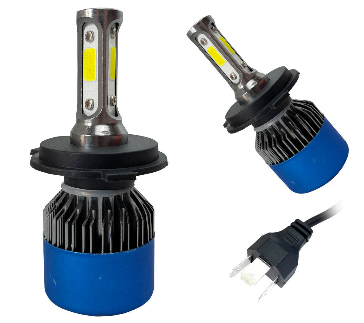 Coppia lampade fari auto lampadine H4 M2 CANBUS 3000 lumen 6000K 50W 12 - 32V