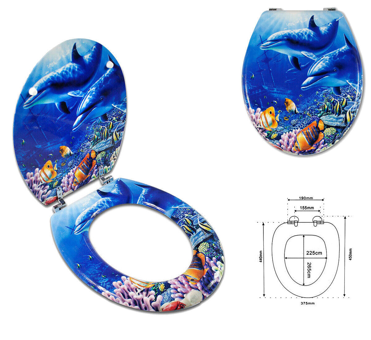 Copriwater Universale MDF 430x360 mm Mod. 52960