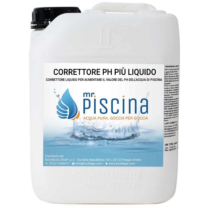 Correttore Ph Più Liquido Confezione Da 12 Kg
