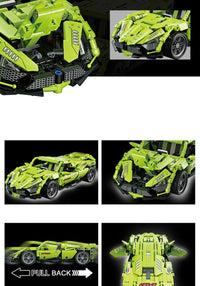 Costruzioni Mattoncini 500 + pezzi auto sportiva compatibile  Q-JM803