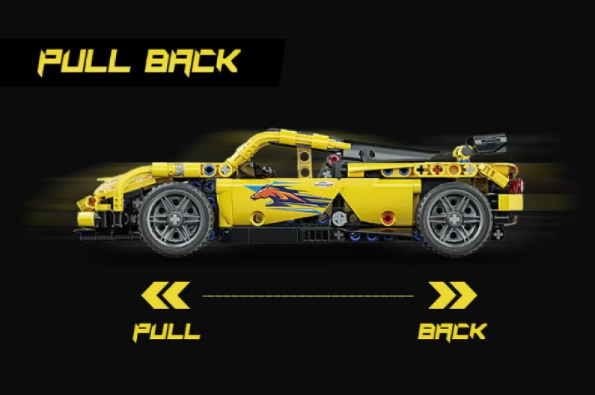Costruzioni Mattoncini 509 + pezzi auto sportiva compatibile  Q-JM801