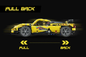Costruzioni Mattoncini 509 + pezzi auto sportiva compatibile  Q-JM801