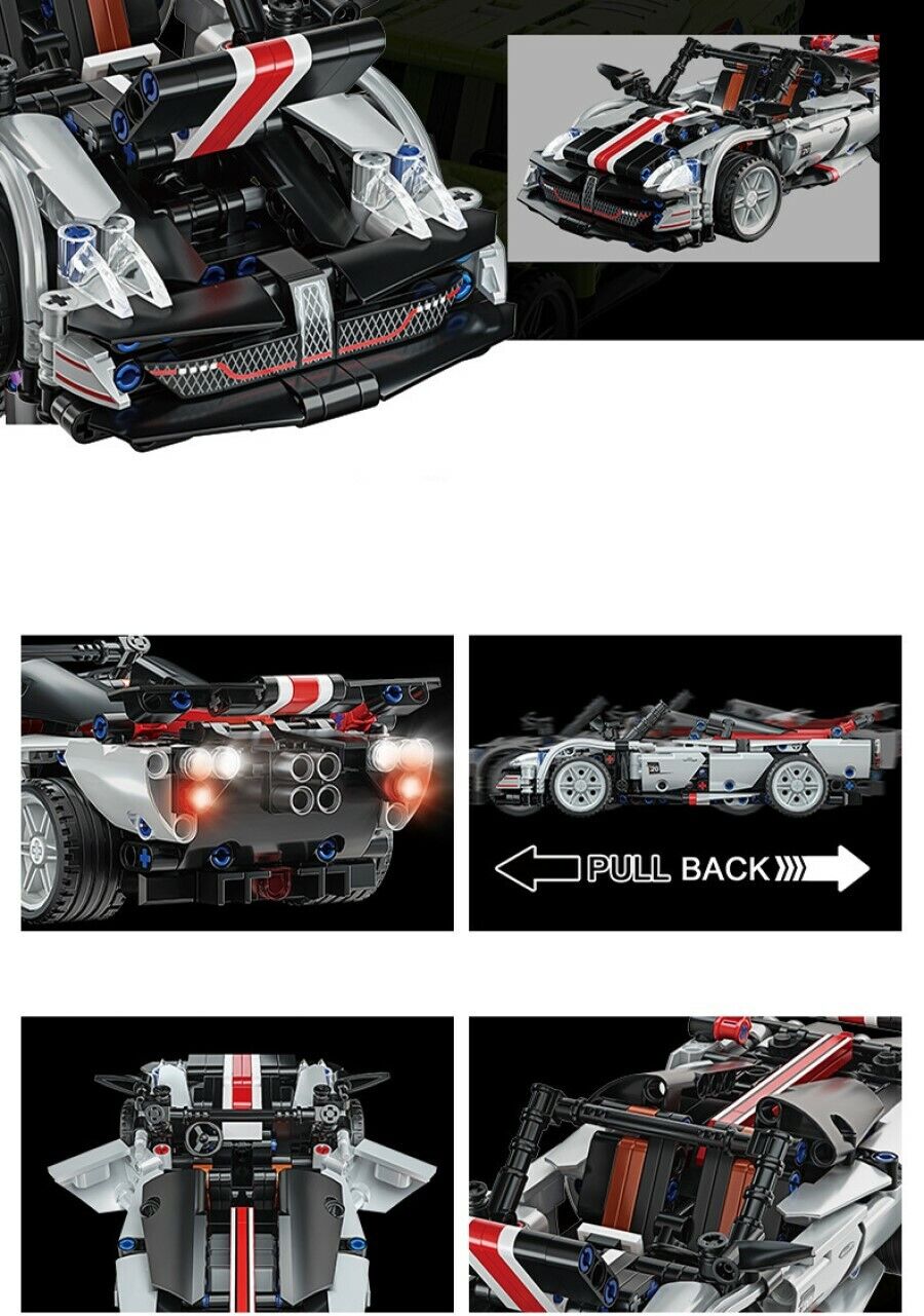 Costruzioni Mattoncini 520+ pezzi auto sportiva compatibile Q-JM800