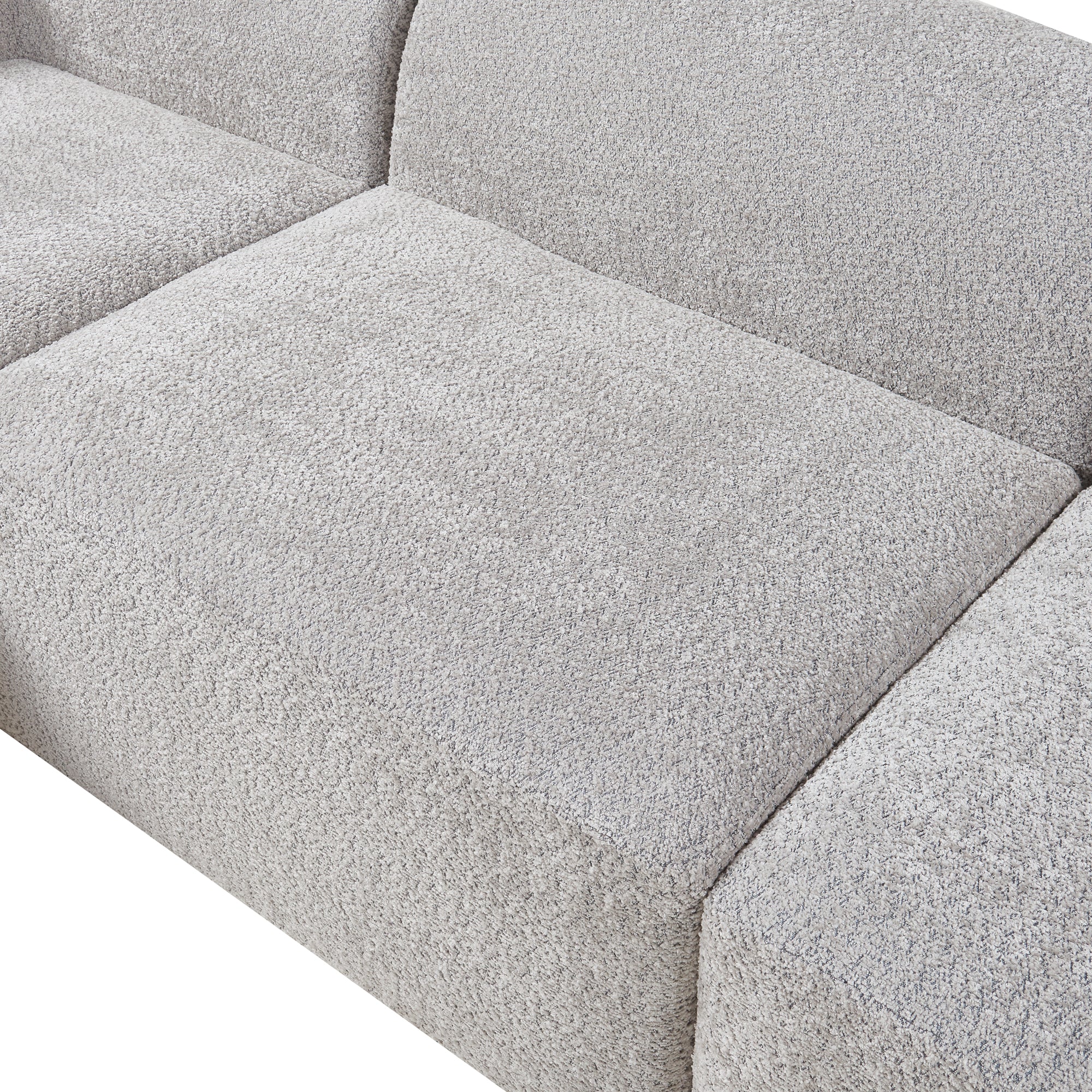 Divano Componibile a 3 Posti Divano Modulare 76x313x108 cm Serie Hurvas - Grigio [en.casa]