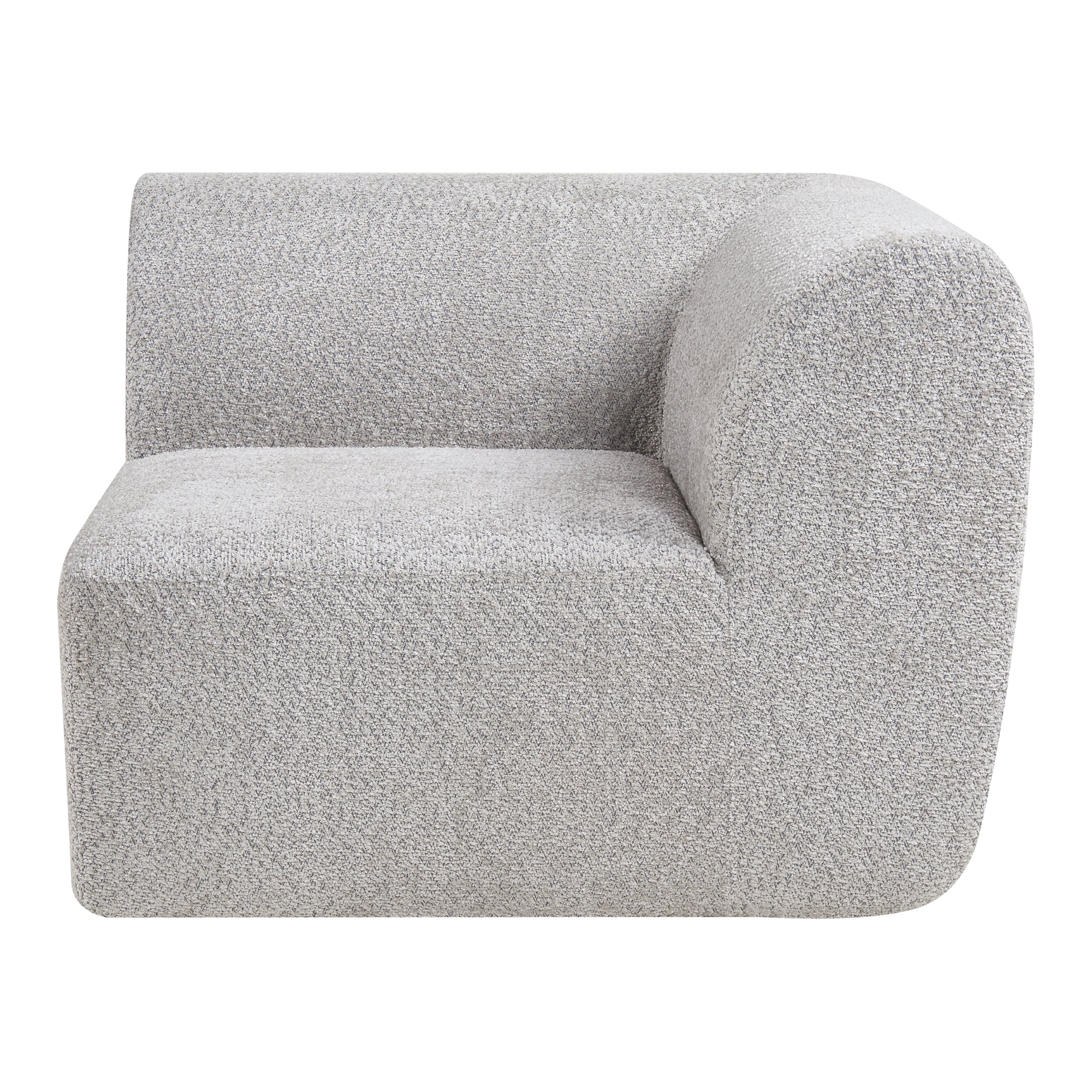 Mobile Angolare per Divano Componibile Modulare 76x108x108 cm Serie Hurvas - Grigio [en.casa]