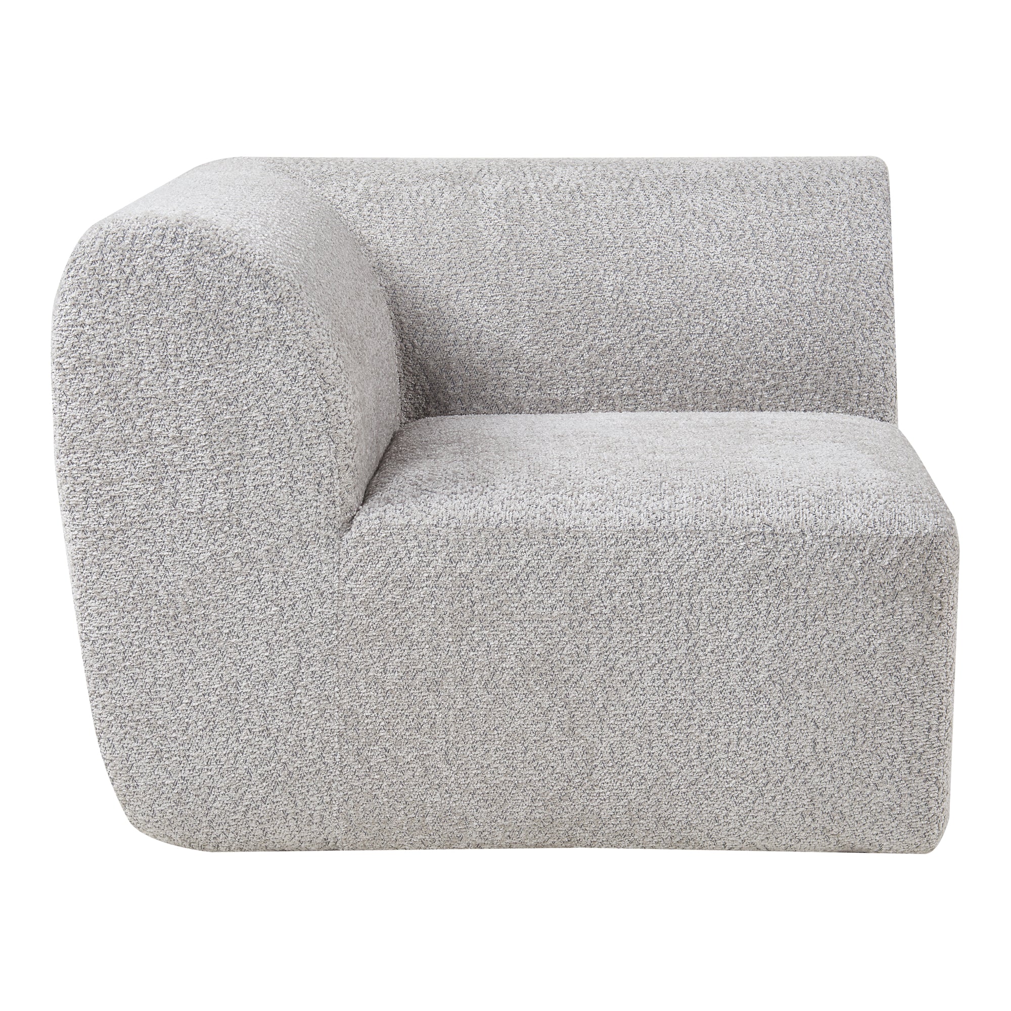 Mobile Angolare per Divano Componibile Modulare 76x108x108 cm Serie Hurvas - Grigio [en.casa]